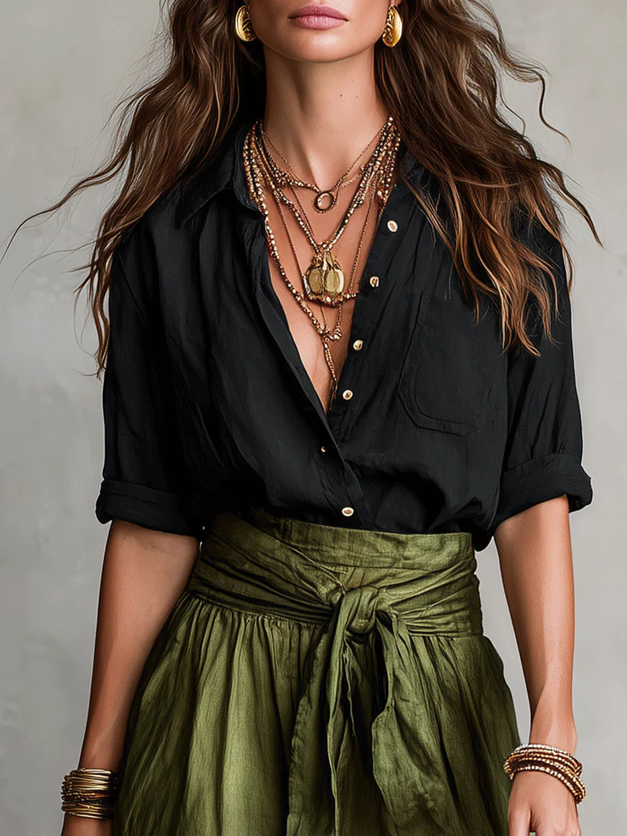 Airy & Elegant Women’s Two-Piece Set