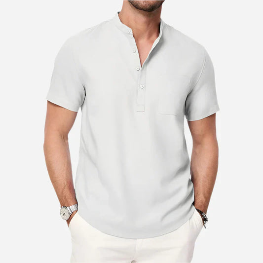 Men’s Short Sleeve Henley Shirt