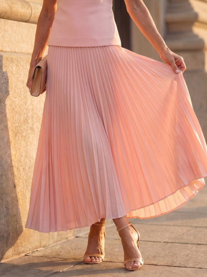 Structured Bodice & Pleated Skirt Set