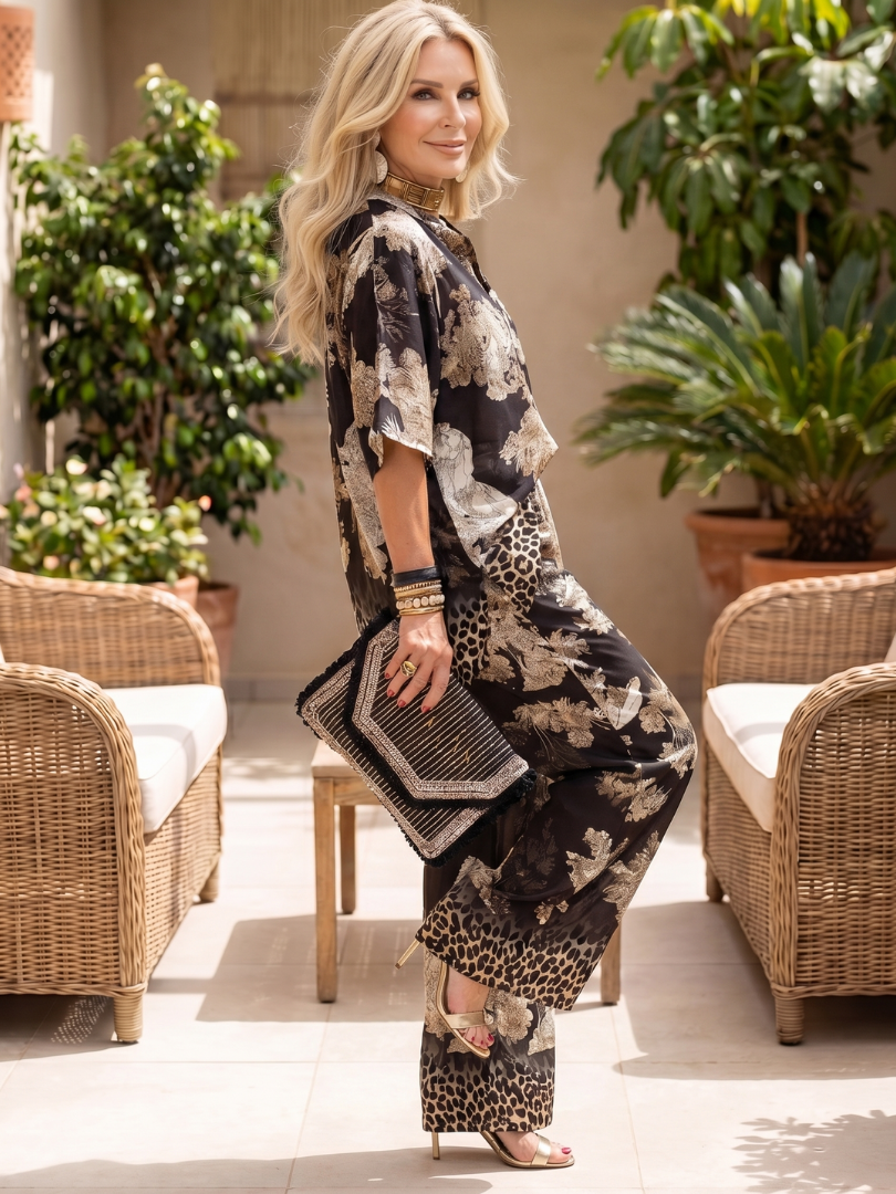 Elegant Wrap Two-Piece Set