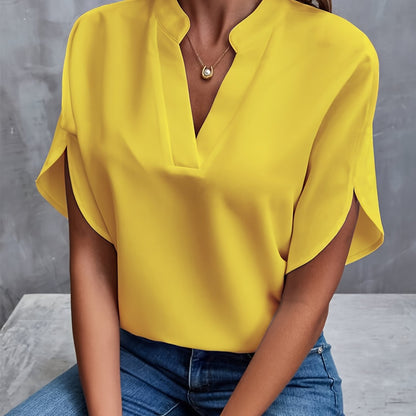 Women's Blouse Shirt Elegant Top with Modern Cut