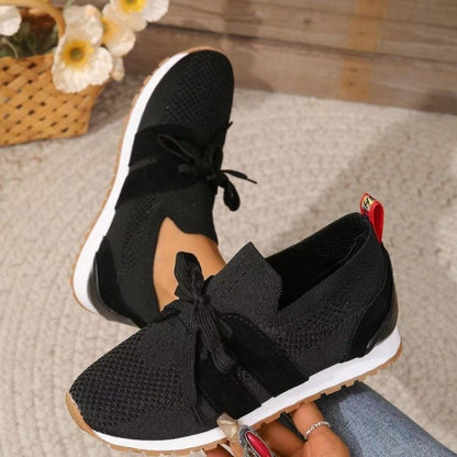 Women's Lightweight Slip-On Sneakers - Breathable Knit