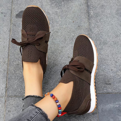 Women's Lightweight Slip-On Sneakers - Breathable Knit