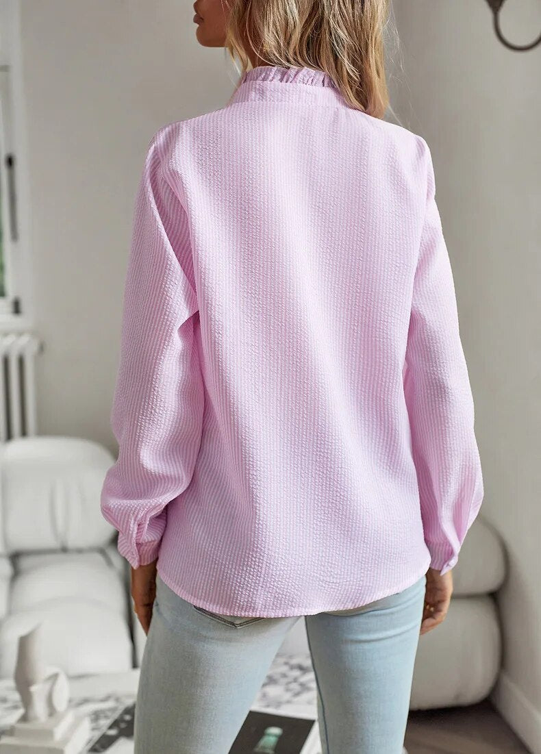 Timeless Comfort Blouse for Women Long Sleeves Comfortable Fit
