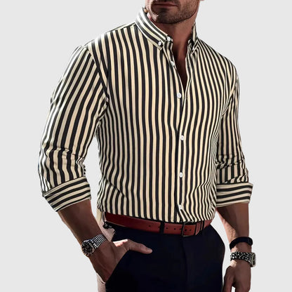 Men’s Striped Long Sleeve Shirt