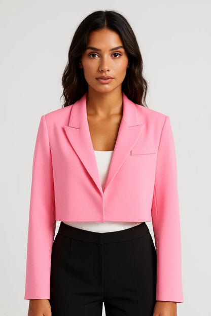 Short Blazer – Sleek Cropped Fit for Modern Elegant Styling