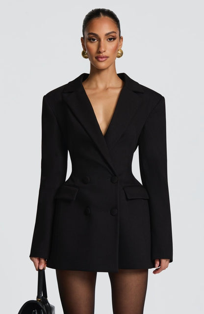 Blazer Mini Dress – Tailored Fit for Elegant Evening Looks