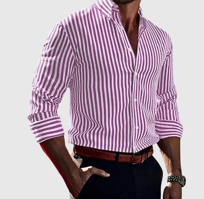 Men’s Striped Long Sleeve Shirt
