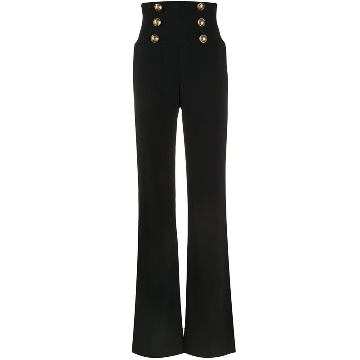 Pearl Cropped Top and High-Waist Trousers Set for Chic Style