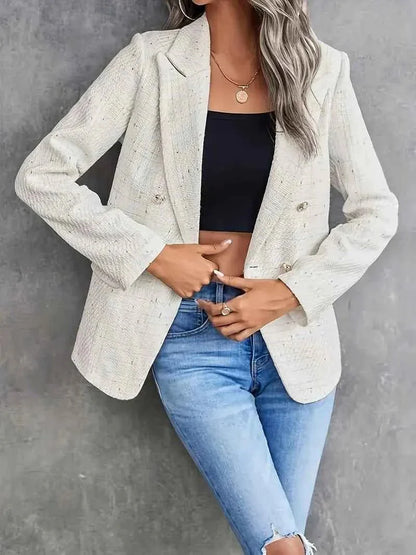 Double-Breasted Blazer – Structured Tailored Fit for Chic Looks