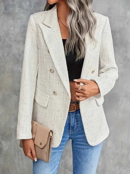 Double-Breasted Blazer – Structured Tailored Fit for Chic Looks