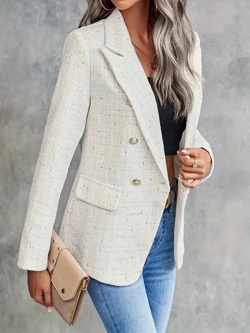 Double-Breasted Blazer – Structured Tailored Fit for Chic Looks
