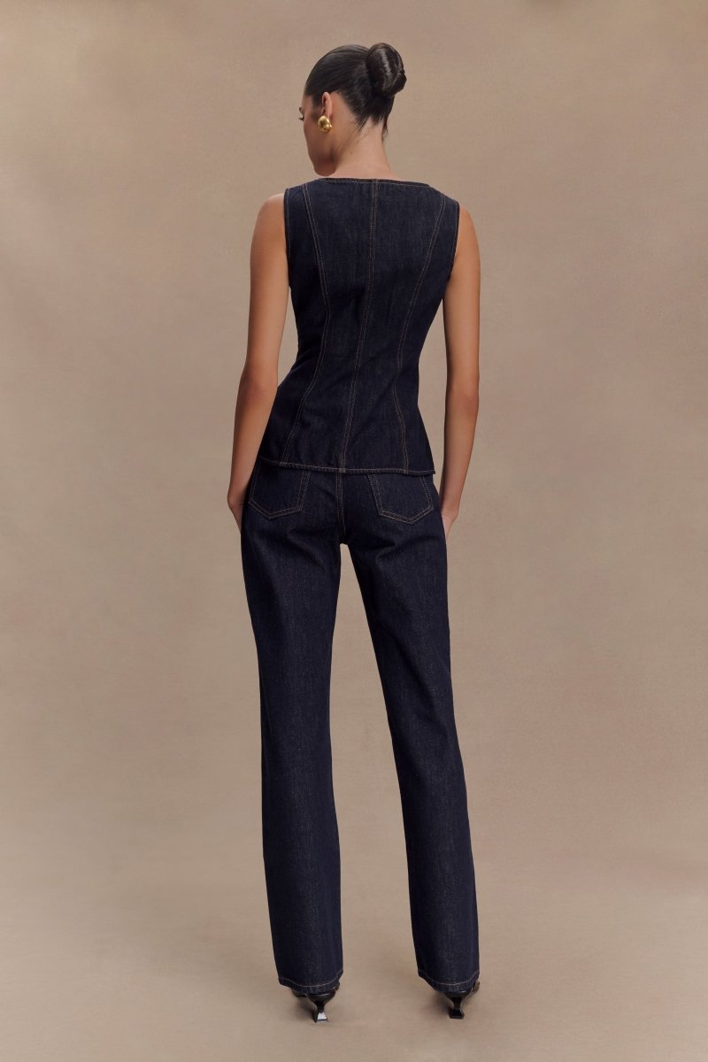 Two-Piece Vest and Trousers Set for Chic Tailored Styling