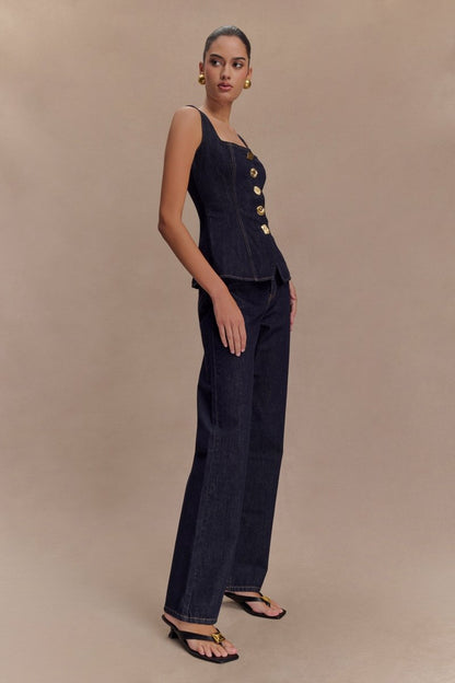 Two-Piece Vest and Trousers Set for Chic Tailored Styling