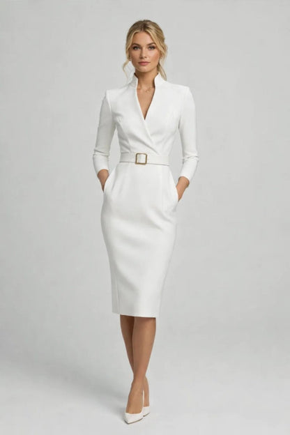 Elegant Midi Sheath Dress for Women