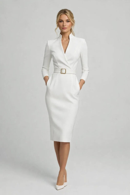 Elegant Midi Sheath Dress for Women