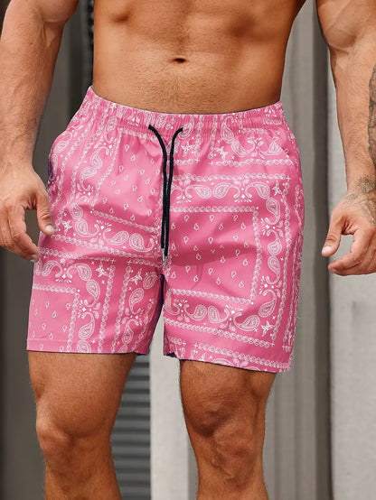 Men's Bandana Summer Shorts