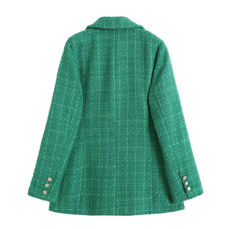 Fitted Blazer with Lapel Collar – Structured Elegant Everyday Fit