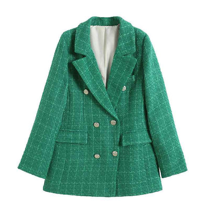 Fitted Blazer with Lapel Collar – Structured Elegant Everyday Fit