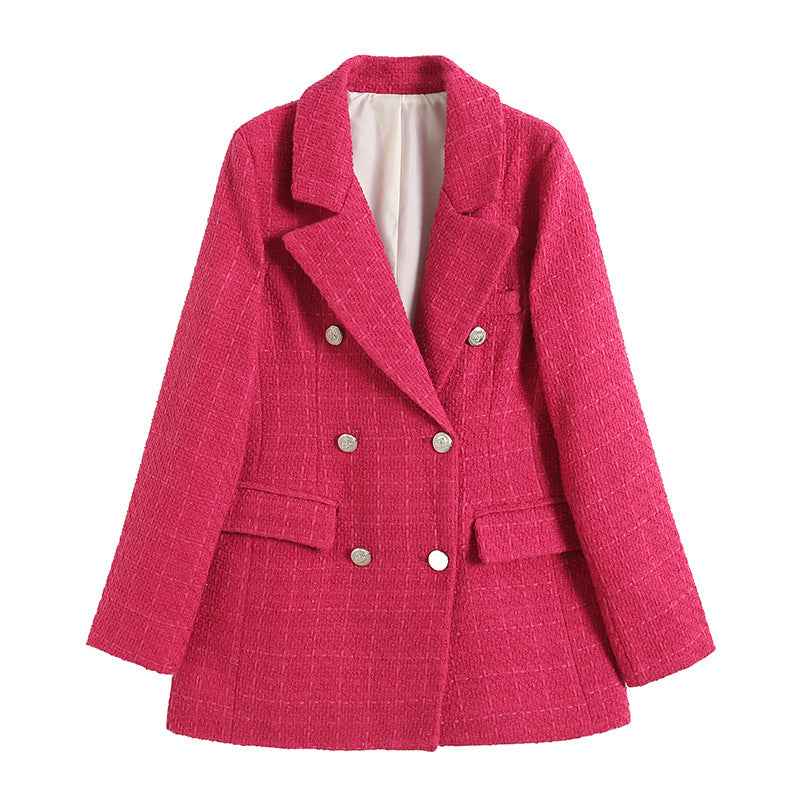 Fitted Blazer with Lapel Collar – Structured Elegant Everyday Fit