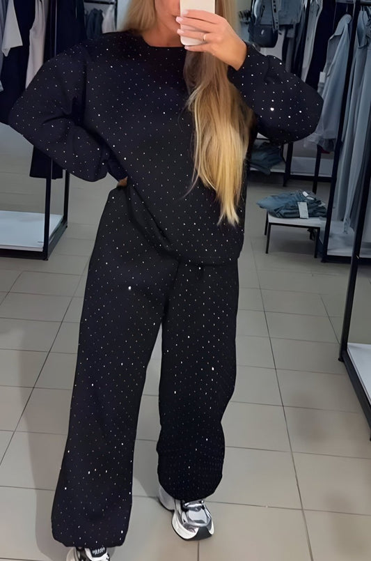Glitter Two-Piece Set for Elegant Party and Evening Looks