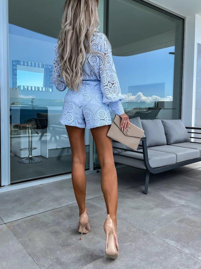 Crochet Two-Piece Set – Soft Lace Design for Summer Styling