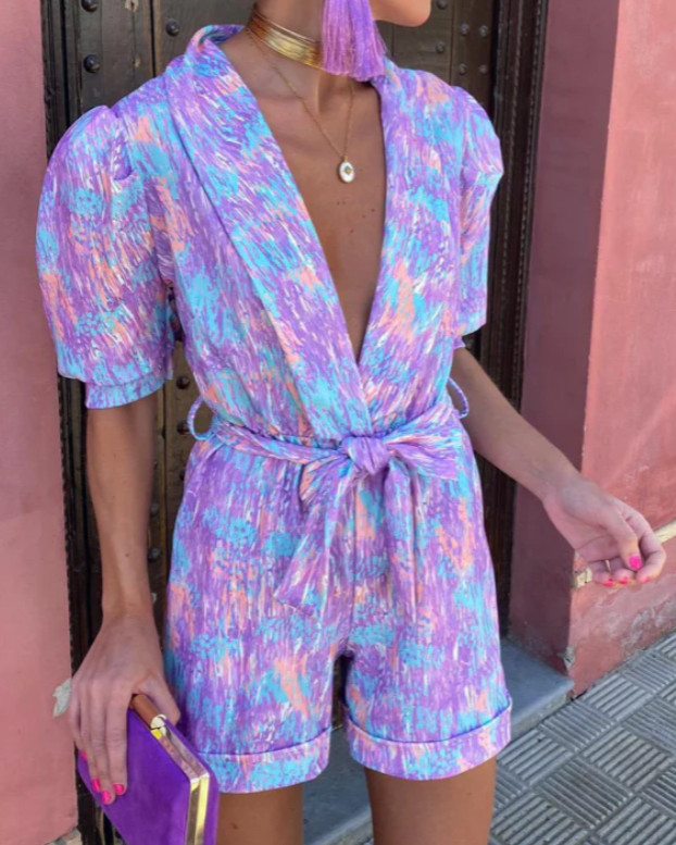 Satin-Finish Summer Jumpsuit for Elegant Chic Styling