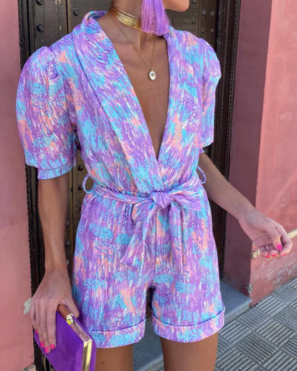 Satin-Finish Summer Jumpsuit for Elegant Chic Styling