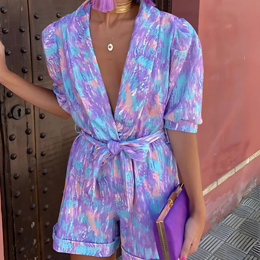 Satin-Finish Summer Jumpsuit for Elegant Chic Styling