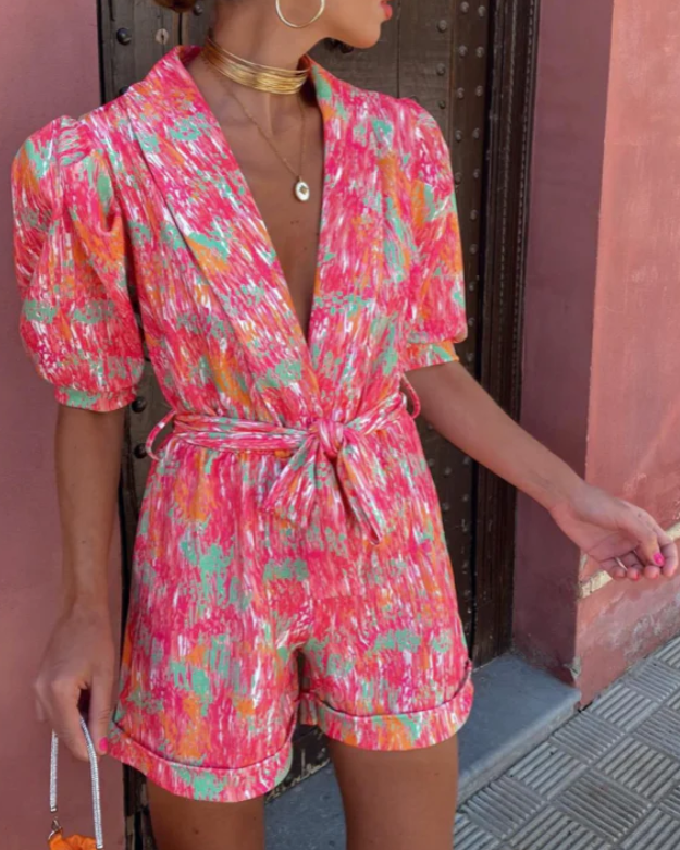 Satin-Finish Summer Jumpsuit for Elegant Chic Styling