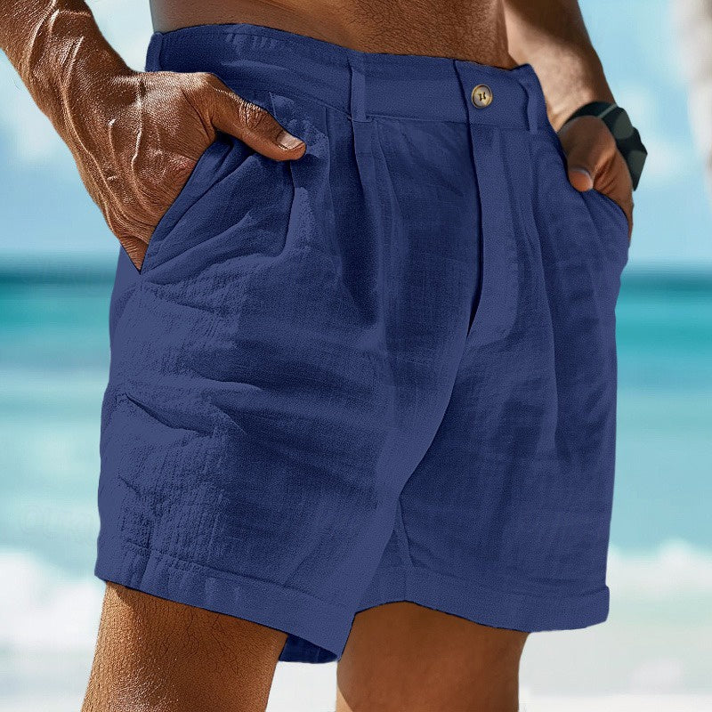 Men’s Pleated Chino Shorts
