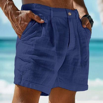 Men’s Pleated Chino Shorts