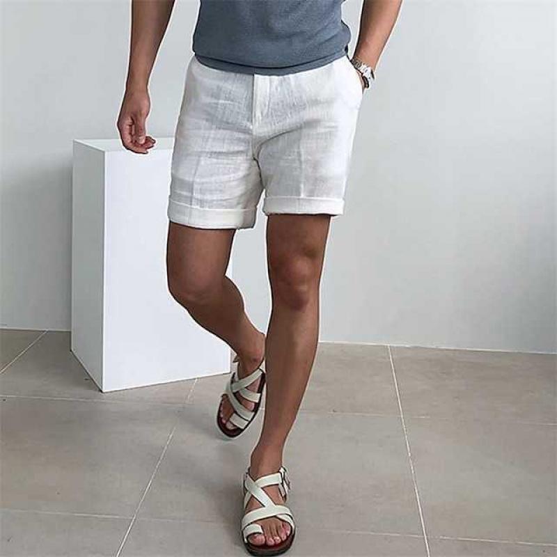 Men's Linen Feel Summer Shorts