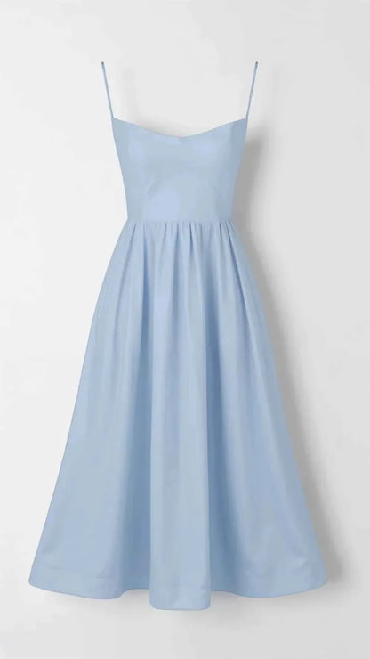 Simple Midi Dress with Waist Shaping