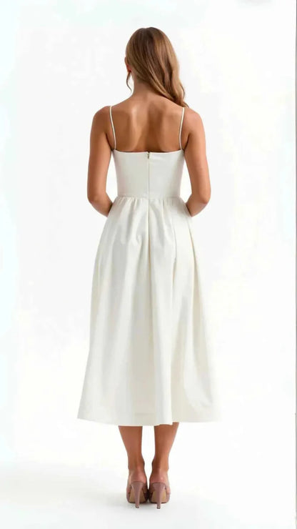Simple Midi Dress with Waist Shaping