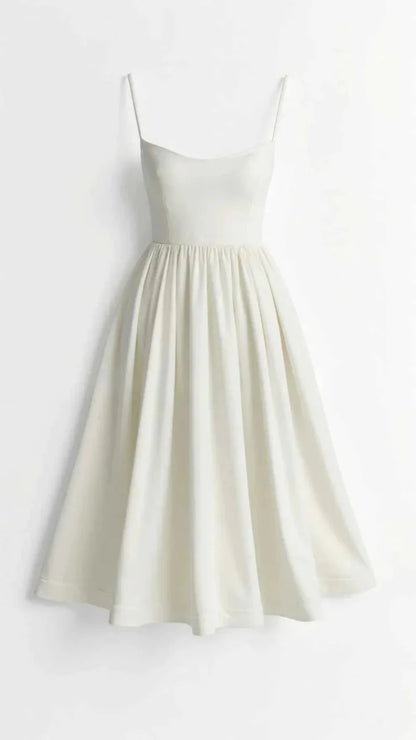 Simple Midi Dress with Waist Shaping