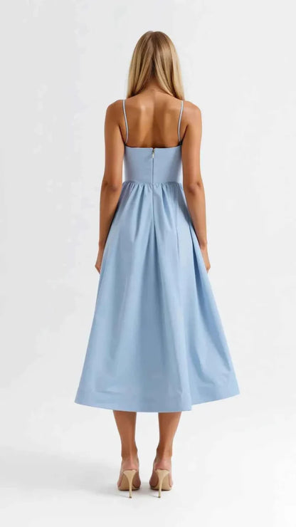 Simple Midi Dress with Waist Shaping