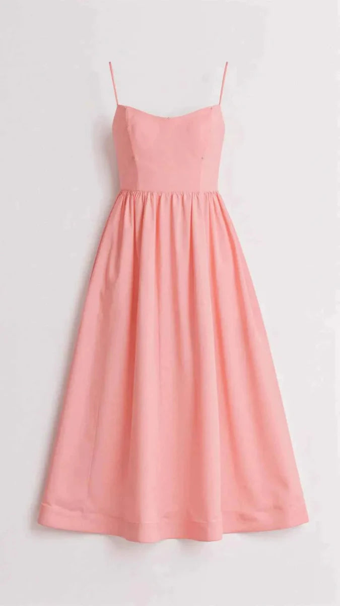 Simple Midi Dress with Waist Shaping