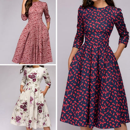 Women’s Floral Dress | Soft & Lightweight Fit | Ideal for Daytime Events & Evening Wear
