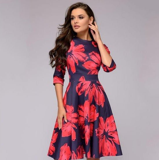 Women’s Floral Dress | Soft & Lightweight Fit | Ideal for Daytime Events & Evening Wear