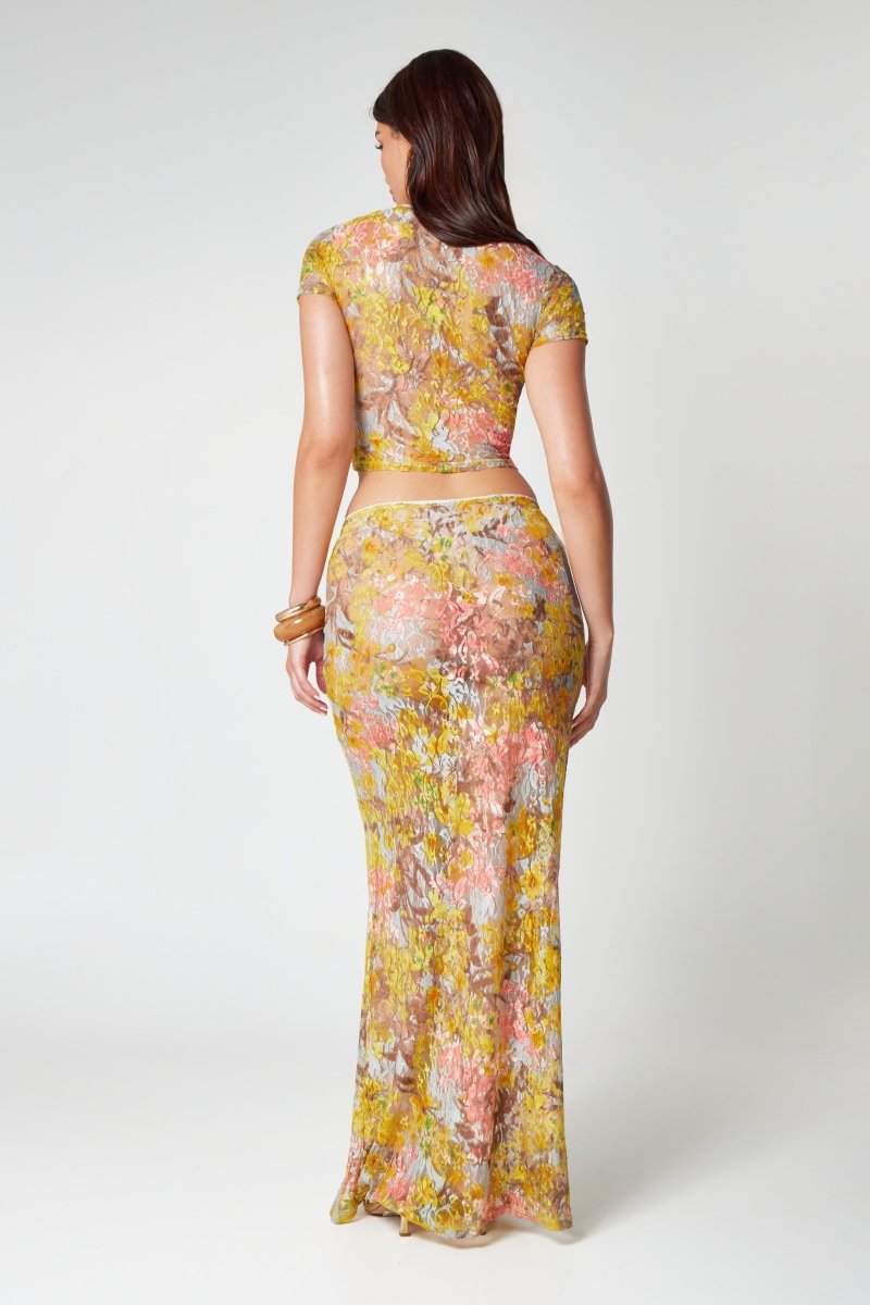 Floral Top and Skirt Set for Feminine Summer Styling