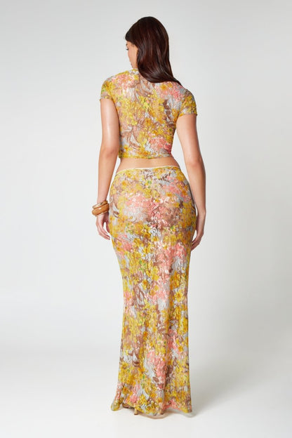 Floral Top and Skirt Set for Feminine Summer Styling